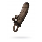 Чёрная насадка на пенис Toyfa XLover с вибрацией - ToyFa - в Нижнекамске купить с доставкой