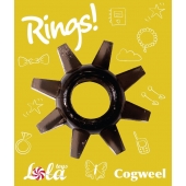 Чёрное эрекционное кольцо Rings Cogweel - Lola Games - в Нижнекамске купить с доставкой