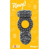 Чёрное эрекционное кольцо Rings Ringer - Lola Games - в Нижнекамске купить с доставкой