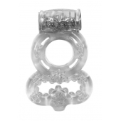 Прозрачное эрекционное кольцо Rings Treadle с подхватом - Lola Games - в Нижнекамске купить с доставкой