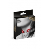 Красный чокер с замком в форме сердца - Bijoux Pour Toi - купить с доставкой в Нижнекамске