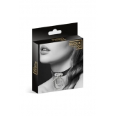 Черный чокер с двумя кольцами - Bijoux Pour Toi - купить с доставкой в Нижнекамске