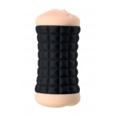 Двухсторонний мастурбатор JOS JANICE в черном цилиндре - JOS - в Нижнекамске купить с доставкой