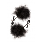 Зажимы для сосков с пухом FEATHERED NIPPLE CLAMPS - Blush Novelties - купить с доставкой в Нижнекамске