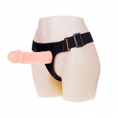 Телесный фаллоимитатор на трусиках Jessica Strap-On - 15,5 см. - Baile - купить с доставкой в Нижнекамске