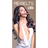 Кляп-трензель Lora с металлическими кольцами - Rebelts - купить с доставкой в Нижнекамске