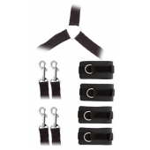 Комплект наручников и поножей LUXURIOUS BED RESTRAINT CUFF SET - Blush Novelties - купить с доставкой в Нижнекамске