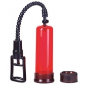 Вакуумная помпа с двумя сменными насадками NEW STAY HARD PUMP CLEAR RED - Seven Creations - в Нижнекамске купить с доставкой