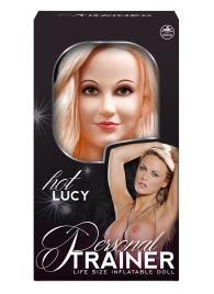 Надувная кукла с вибрацией и 2 любовными отверстиями Hot Lucy Lifesize Love Doll - NMC - в Нижнекамске купить с доставкой