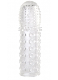 Прозрачная закрытая гелевая насадка - 13,5 см. - Toyfa Basic - в Нижнекамске купить с доставкой