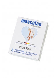 Ультратонкие презервативы Masculan Ultra Fine с обильной смазкой - 3 шт. - Masculan - купить с доставкой в Нижнекамске