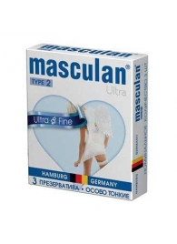 Ультратонкие презервативы Masculan Ultra Fine с обильной смазкой - 3 шт. - Masculan - купить с доставкой в Нижнекамске