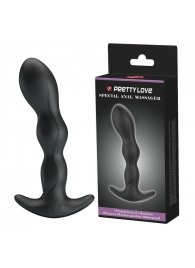 Черный анальный стимулятор простаты с вибрацией Special Anal Massager - 14,5 см. - Baile - в Нижнекамске купить с доставкой