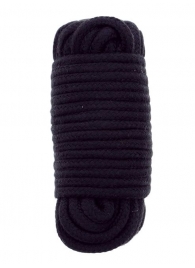 Черная веревка для связывания BONDX LOVE ROPE - 10 м. - Dream Toys - купить с доставкой в Нижнекамске