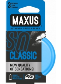 Классические презервативы в железном кейсе MAXUS Classic - 3 шт. - Maxus - купить с доставкой в Нижнекамске