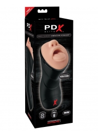 Мастурбатор-ротик Deep Throat Vibrating Stroker - Pipedream - в Нижнекамске купить с доставкой
