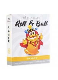Стимулирующий презерватив-насадка Roll   Ball Banana - Sitabella - купить с доставкой в Нижнекамске