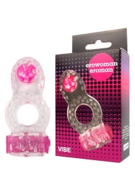 Прозрачное эрекционное кольцо Erowoman-Eroman - Erowoman-Eroman - в Нижнекамске купить с доставкой