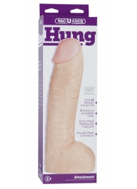 Огромная насадка-реалистик Vac-U-Lock Realistic Hung - 31,7 см. - Doc Johnson - купить с доставкой в Нижнекамске