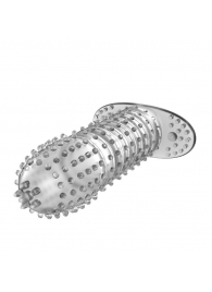 Закрытая прозрачная насадка Crystal sleeve - 12 см. - Erowoman-Eroman - в Нижнекамске купить с доставкой