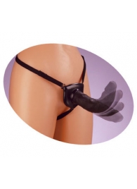 Черный податливый страпон Posable Partner Strap-On - 17,8 см. - Pipedream - купить с доставкой в Нижнекамске