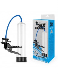 Прозрачная вакуумная помпа Sex Expert с ручным насосом - Sex Expert - в Нижнекамске купить с доставкой