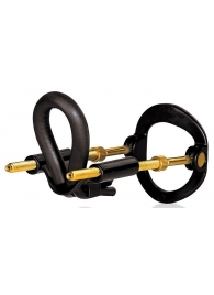 Черный экстендер-растяжитель пениса - Sex Expert - в Нижнекамске купить с доставкой