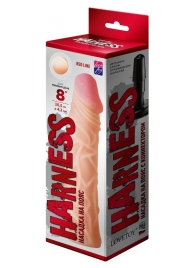 Насадка на пояс Harness RED LINE - 21,5 см. - LOVETOY (А-Полимер) - купить с доставкой в Нижнекамске
