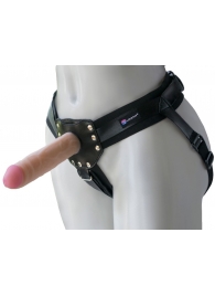 Черный пояс-трусики с двумя насадками  Экзотик-Linda  - 15,5 и 10,5 см. - LOVETOY (А-Полимер) - купить с доставкой в Нижнекамске