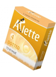 Презервативы Arlette Dotted с точечной текстурой - 3 шт. - Arlette - купить с доставкой в Нижнекамске
