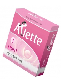 Ультратонкие презервативы Arlette Light - 3 шт. - Arlette - купить с доставкой в Нижнекамске