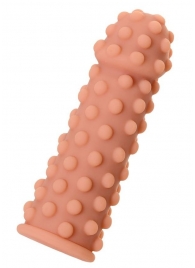 Телесная реалистичная насадка KOKOS Extreme Sleeve 02 с дополнительной стимуляцией - 12,7 см. - KOKOS - в Нижнекамске купить с доставкой