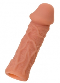 Телесная реалистичная насадка KOKOS Extreme Sleeve 05 с дополнительной стимуляцией - 12,7 см. - KOKOS - в Нижнекамске купить с доставкой