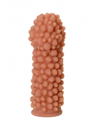 Телесная реалистичная насадка KOKOS Extreme Sleeve 08 с дополнительной стимуляцией - 12,7 см. - KOKOS - в Нижнекамске купить с доставкой