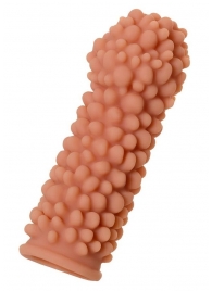 Телесная реалистичная насадка KOKOS Extreme Sleeve 08 с дополнительной стимуляцией - 12,7 см. - KOKOS - в Нижнекамске купить с доставкой