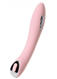 Розовый силиконовый вибратор с электростимуляцией TESLA G-POINT - 21 см. - ToyFa - купить с доставкой в Нижнекамске