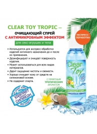 Очищающий спрей для игрушек CLEAR TOY Tropic - 100 мл. - Биоритм - купить с доставкой в Нижнекамске