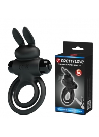 Черное эрекционное кольцо с вибростимуляцией клитора Vibrant Penis Ring III - Baile - в Нижнекамске купить с доставкой