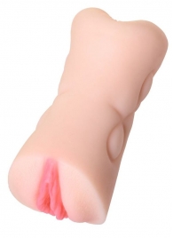 Телесный двусторонний мастурбатор Rich Fruit - вагина и анус - ToyFa - в Нижнекамске купить с доставкой