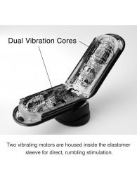 Черный мастурбатор Flip Zero с вибрацией - Tenga - в Нижнекамске купить с доставкой