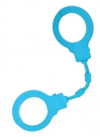 Голубые силиконовые наручники A-Toys без ключа - A-toys - купить с доставкой в Нижнекамске