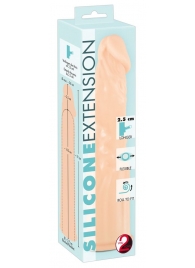 Телесная насадка-удлинитель Silicone Extension - 19 см. - Orion - в Нижнекамске купить с доставкой