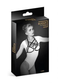 Черная упряжь на грудь Clara - Bijoux Pour Toi - купить с доставкой в Нижнекамске