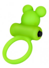 Зеленое виброкольцо на пенис A-Toys - A-toys - в Нижнекамске купить с доставкой