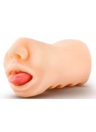 Телесный мастурбатор-ротик с язычком Oral Anne - Blush Novelties - в Нижнекамске купить с доставкой