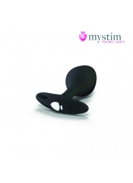 Черная пробка Mystim Rocking Vibe S с возможностью подключения к электростимулятору - 9,7 см. - MyStim - купить с доставкой в Нижнекамске