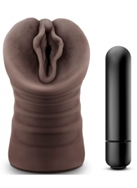 Коричневый мастурбатор-вагина Alexis - Blush Novelties - в Нижнекамске купить с доставкой