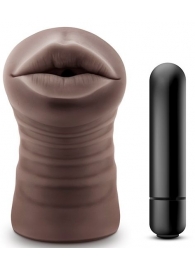 Коричневый мастурбатор-ротик Heather - Blush Novelties - в Нижнекамске купить с доставкой