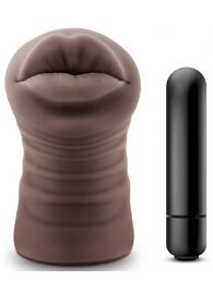 Коричневый мастурбатор-ротик Renee - Blush Novelties - в Нижнекамске купить с доставкой