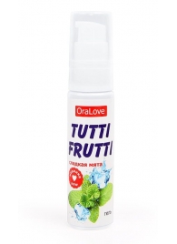 Гель-смазка Tutti-frutti со вкусом сладкой мяты - 30 гр. - Биоритм - купить с доставкой в Нижнекамске